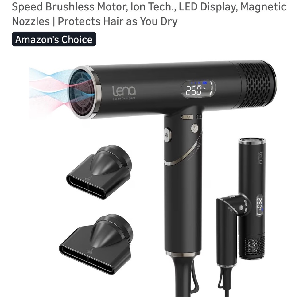 Lena Metallic Gray Hair Dryer - Picture 5 of 5